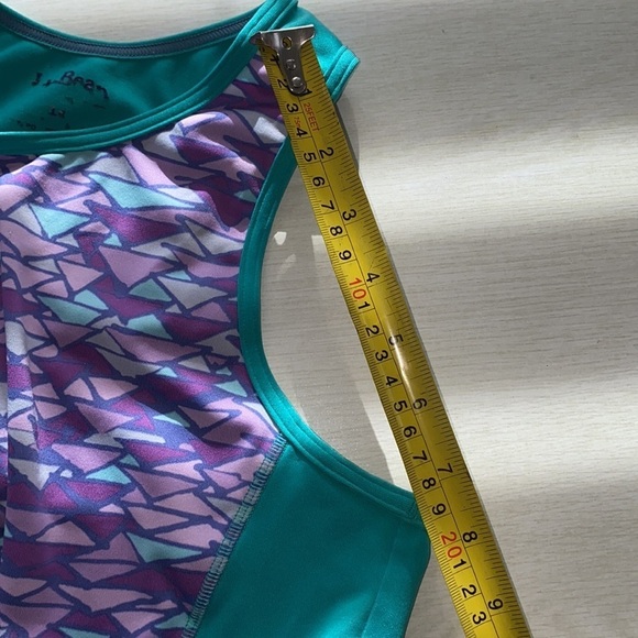 LL Bean Green & Purple Workout Tank - Picture 7 of 7
